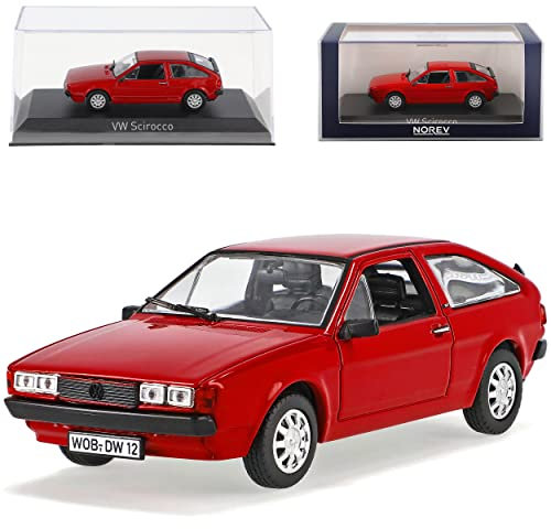 Norev Volkwagen Scirocco II GT Coupe Rot 1981-1992 1/43 Modell Auto mit individiuellem Wunschkennzeichen