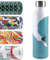 Ibili - Bouteille Isotherme Surf, 500 ml, Acier Inoxydable 18/10, Double Paroi, Réutilisable