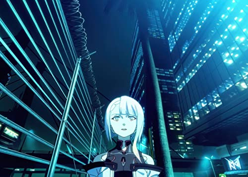 Displate Offiziell Cyberpunk Edgerunners MetallPoster Magnetische Befestigung Inklusive Lizenziert Bilder Hochwertiges Poster Lucy in Night City
