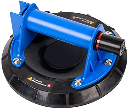 KATSU Ventosas de Vacío 200mm, Ventosa de Elevación, 200kg Capacidad de Carga, Doble Capa, Industriales Ventosa para Azulejos con Asa para Elevación de Vidrio, Granito