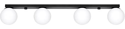 Sollux Deckenlampe Led – Deckenleuchte Wohnzimmer – Led-lampen Deckenlampen – Lampen Wohnzimmer – Glühbirne Nicht im Lieferumfang Enthalten – Wohnzimmer Deckenleuchte YOLI 4 Schwarz - G9-Fassung