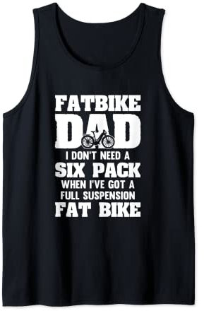 Fatbike Dad braucht kein Sixpack und hat ein vollgefedertes Fatbike Tank Top