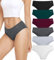 anqier Unterhosen Damen, 6er Pack Baumwolle Panties Atmungsaktiv Slips Damen Bequeme Hipster Frauen Unterwäsche