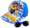 OPEIXSAYKOC Baseball Cap und Sonnenbrille Kinder Set, Verstellbare Sonnenhut Kinder, Sonnenhut, Baseballmütze Hut UV Schutz