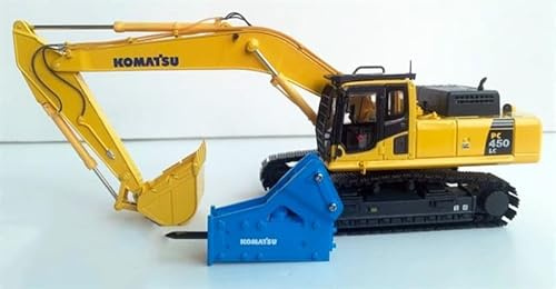 FloZ pour Komatsu pour pelle PC450LC-8+marteau concasseur bleu 1/50 camion préconstruit modèle