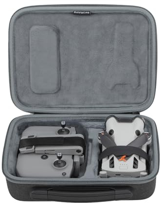iEago RC Tasche für DJI Mini 4 Pro, Tragbare Reisetasche Tragetasche Hart Koffer Aufbewahrungstasche für DJI Mini 4 Pro Fly More Combo Zubehör, with DJI RC 2/RC-N2 Controller