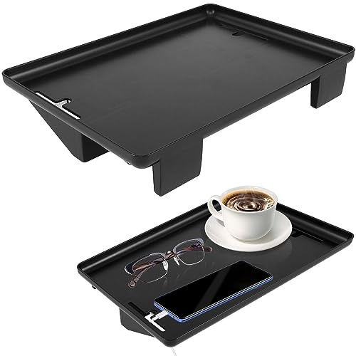 Table de Chevet Amovible Étagère de Lit Superposé 32 x 23cm Table de Chevet Clipsable avec Gestion des Câbles Étagère de Chevet pour Lit pour Rangement de Téléphone Tablette Livres Tasse (Noir)