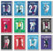 Print A To Z® Fußball-Poster, ungerahmt, 20,3 x 25,4 cm, Set mit 12 Fußball-Postern für Jungen-Schlafzimmer, Messi- und Ronaldo-Poster, Messi-Poster, Messi-Wandkunst, Ronaldinho-Poster,