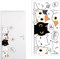 EYVRPAU Pegatina de Puerta Gato Dibujos Animados Adhesivo de Pared para Habitación Infantil Dormitorio Decoración del Hogar Animales Pintados