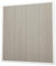 Somnia Descanso - Armario 4 Puertas Batientes con Altillo Modelo Mandi para Dormitorios de Matrimonio o Individuales, Color Pino - Gris, Medidas: 196 cm (Ancho) x 208 cm (Alto) x 50 cm (Fondo)