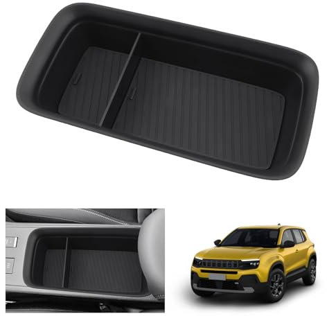 GAFAT Compatibile con Jeep Avenger 2023 2024 2025 EV Hybrid Console Centrale Portaoggetti, Avenger 2024 Organizer Vassoio Sopra Il Portabicchieri, Accessori Avenger