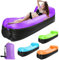 Gohytal Divano gonfiabile, 230 x 70 cm, impermeabile, per esterni, portatile, gonfiabile, ad aria, con pacchetto portatile, per campeggio, vacanze, piscina, spiaggia, cortile, viola