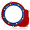 CARTER Allumage transparent CNC AM6 50cc pour BETA-FANTIC-VENT-HM-YAMAHA | SEPTAR (ROUGE-BLU)