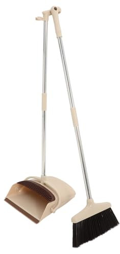 ANDRESLAD Paletta per La Set di Scope E Tergivetro Multiuso per La Pulizia Dell'ufficio Manico per La Paletta per Pavimenti