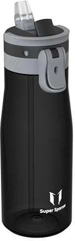 Sparrow Water Bottle 1L - One-Tap TouchFlow Water Bottles with Straw - Non-Toxic - BPA Free Tritan Bottles - Leak Proof & Sustainable Drinks Bottle for Sports, Outdoors