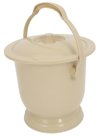 SKISUNO Tragbarer Nachttopf Mit Deckel Und Griff Großer Fassungsvermögen Hygienisch Und Auslaufsicher Für Schwangere Junge Mädchen Senioren Und Bettnutzer Leicht Zu Reinigen Und Transporti