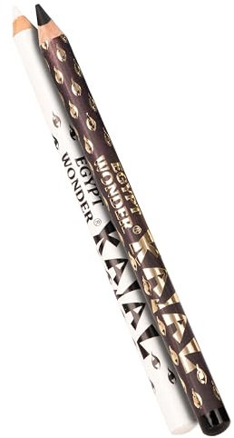 EGYPT-WONDER Kajal Black&White – Set aus schwarzem & weißem Kajalstift – Für Tiefe, Frische & vielseitige Augen-Make-ups