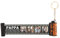 Porte-clés Pellicule Photo Personnalisé pour Papa Maman Porte-clés avec 1-5 Nom Cadeau Personnalisés pour Hommes Femmes Anniversaire (papa-orange)