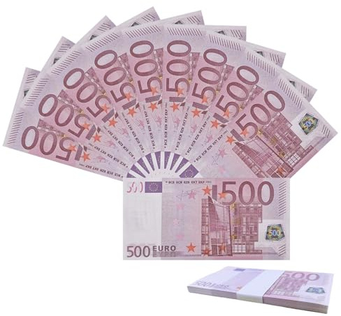 100 Blätter Spielgeld Kinder, Spiel Geld, für Mathe, Zählen Und Währungskenntnisse, Kaufmannsladen Spielen Deko