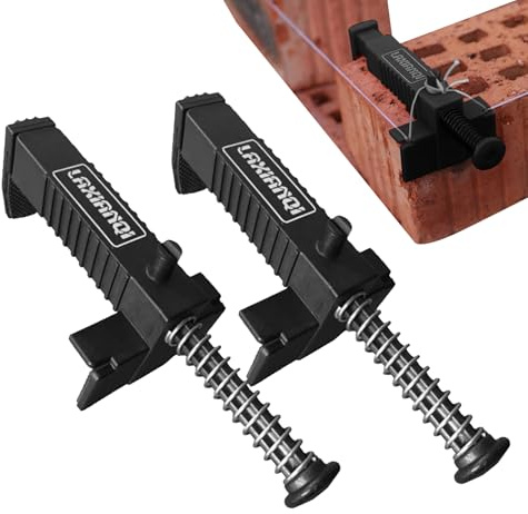 Guide Ligne Brique – PP Ingénierie Acier Inoxydable | Extracteur Ligne Maçonnerie Nivellement Mesure | Tendeur Fil Maçon Outil Fixation pour Pose Briques Précise et Travaux Construction