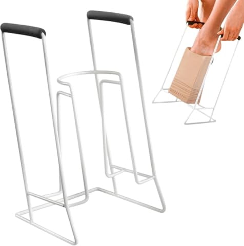 Anziehhilfe für Kompressionsstrümpfe, Sockenanziehhilfe, Sockenanziehhilfe Strumpfanzieher Anziehilfe, Socken Anziehhilfe Senioren, Stützstrumpf Anziehhilfe, für Knie und Hüfthohe, Schaumstoffgriffe