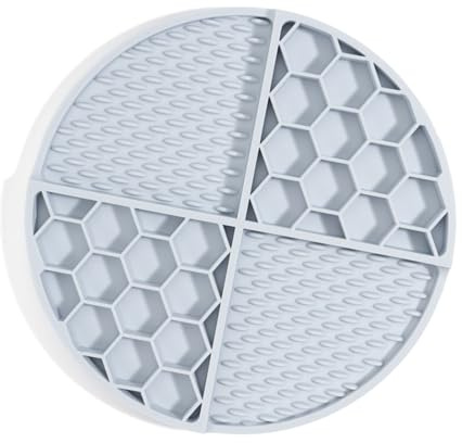 Kalttoy Gamelle pour chien à alimentation lente avec dessus amovible et bases d'aspiration pour nourriture humide encourage la consommation Facile à laver Tapis à lécher pour chien