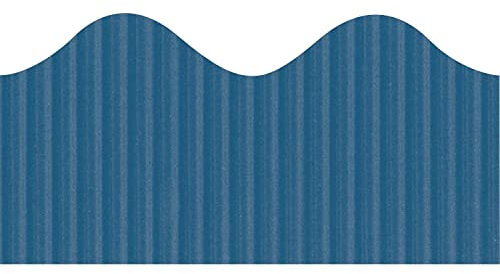 Pacon Bordette Rich Dark Blue, 2.25 x 50m, 6 Rolls, Display Rolls, For Schools and Home Schooling