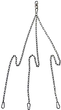 VEIKIN DESIGN Edelstahl Kettensatz für Grillrost, Kette Schwenkgrill, Kettenkit, Grillkette, V4A Profi-Qualität ! (90-100 cm/inkl. Seilwirbel)