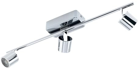 EGLO LED Deckenlampe Maurano, Deckenstrahler, Aluguss in chrom | Kunststoff in chrom warmweiß