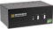 InLine 63642I KVM Desktop Switch, 2-fach, Dual-Monitor DisplayPort 1.2, 4K, USB 2.0, Audio, Schwarz