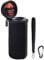Hartschale für JBL Flip 4 Tragbarer Bluetooth-Stereo-Lautsprecher mit Platz für Kabel (mit Riemen) – Schwarz