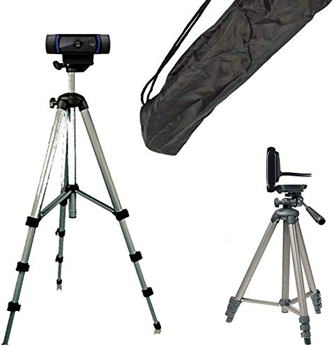 TronicXL Tripod 21W Stativ für Webcam kompatibel mit Logitech C920 Brio 4K C925e C922x C922 C930e C930 C615 Kamera Microsoft Studio Live Aukey Zoom Call Home-Office Zubehör Ständer Konferenz Video