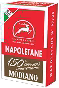 Modiano Neapoletanische Karten von 150 Jahren, Rot, 300080