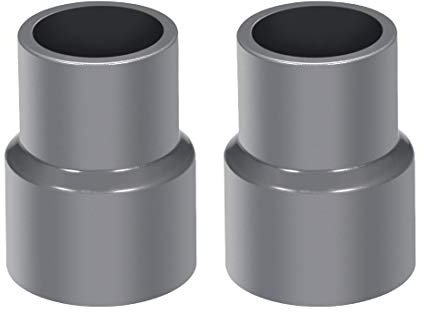 sourcing map 2 Stück PVC Reduzierkupplung 25 mm x 20 mm DWV Rohrverschraubung Ablaufentlüftung