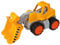 BIG - Power-Worker Radlader - Spielzeug Auto ideal für Unterwegs, Reifen aus Softmaterial, beweglicher Ladearm, sonnengelb für Kinder ab 2 Jahren
