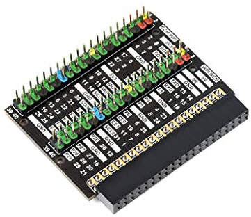 Fits Raspberry Pi 400 GPIO Header Adapter, 2X 40PIN Header, Leaning Version,Angled Header Expansion, Convenient to Use Hats