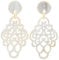 Feliss Damen Boho Ohrringe Ohrstecker hängend afrikanischer Schmuck aus 100% Horn. Große Ohrhänger in weiß, kleines Geschenk. Hippie earrings aesthetic