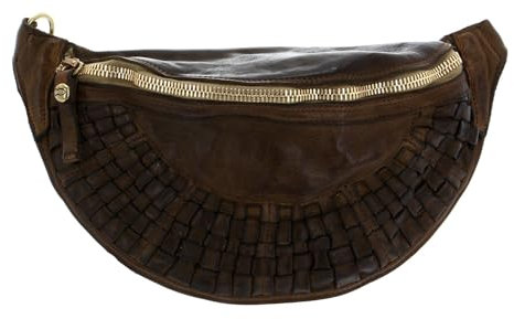 CAMPOMAGGI Leder Gürteltasche Waist Bag Verde Militare grün
