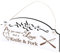 Schild Messer & Gabel Deko 20x10cm - All you need is Love and a Knife & Fork - Holz Wanddeko Dekoration Wand