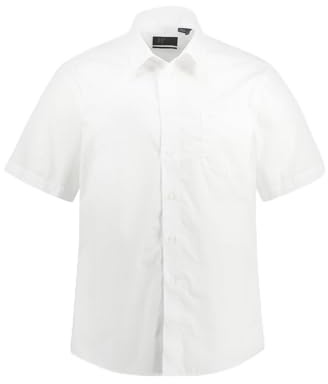 JP 1880 Herren große Größen Menswear L-8XL Hemd, Business, Halbarm, Variokragen, bis 8XL, Comfort Fit, Easycare schneeweiß 7XL 705178200-7XL