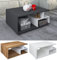 VCM Holz Couchtisch | Sofatisch mit ausreichend Stauraum | Maße ca. H. 40 x B. 80 x T. 50 cm | Wohnzimmertisch - Sulas