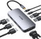 Station d'Accueil USB C Double Moniteur 8 en 1 - Dock Vers Dual HDMI, DisplayPort et VGA, 100W PD, 3 USB 2.0 - Quadruple Affichage Pour Dell, HP, Lenovo, ASUS, Microsoft