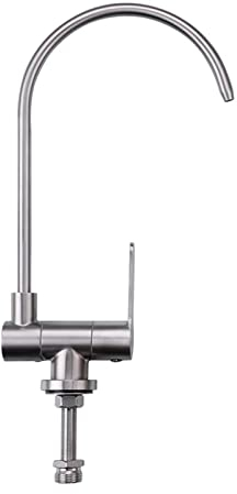 Osmose Wasserfilter Wasserhahn Nur Kaltwasser Drehbar Trinkwasserhahn Küche Edelstahl Gebürstet-C