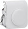 LIRDDY Camera Case for Fujifilm Instax Mini 9/11/12,Instant Camera case -PU Leather with Pocket and Shoulder Strap(Clay White)