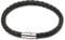 GAUEIOUR Men's Woven Leather Bracelet,Magnetic Copper Buckle Woven Nail Buckle PU Leather Rope Couple Bracelet, Fashionable Men's Accessories, Jewelry Gifts (Black)