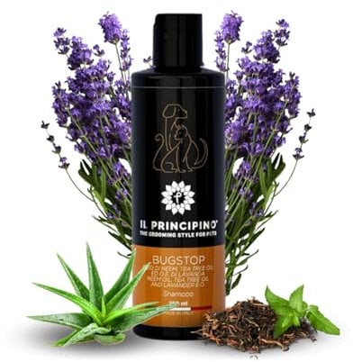 Il Principino - Dog & Cat Repellent Shampoo - Flea & Tick Repellent Shampoo - Leaves coat soft, completely eliminating fleas and ticks 250ml
