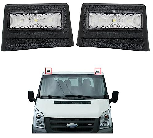 BIAREN Pair Roof Marker Light Lamps Led Exterior Lamp Left And Right For Ford Transit Tipper Mk5 Mk6 Mk7 1992-2014 4601925 4601919 3C1615K490AA 3C1615K491AA