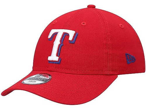 New Era MLB Core Classic 9TWENTY Alternative verstellbare Mütze, Einheitsgröße, Texas Rangers Rot, Rot/Ausflug, einfarbig (Getaway Solids), Einheitsgr��e