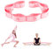 Yoga Stretching Strap, Abeillo Yoga Stretch Gurt mit 8 Schleifen, Joga Zubehör, Fitnessbander, Resistance Bands, Gymnastikband Elastisch für Pilates, Tanz, Gymnastik, Effektives Dehnung (Rosa)