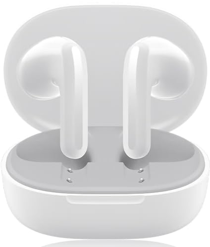 Mi Buds 4 Lite Auricolare Bluetooth 5.3, Cuffie Bluetooth Carica Wireless Cuffie Senza Fili Fino a 20 Ore di Batteria, Cancellazione Rumori AI, Driver Dinamico 12mm, IP54 impermeabile (Bianco)